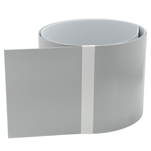 Zaun-Sichtschutzstreifen aus Hart-PVC 252x19 cm f�r Doppelstabmattenz�une, Windschutz