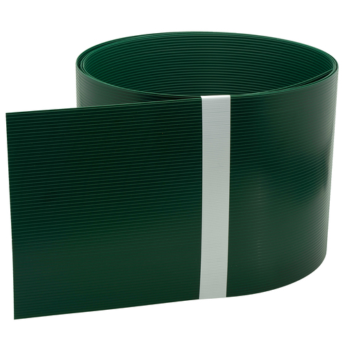 Zaun-Sichtschutzstreifen aus Hart-PVC 252x19 cm f�r Doppelstabmattenz�une, Windschutz