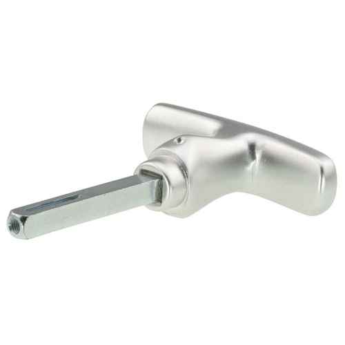 Ergonomischer Garagentorgriff 8 x 60 mm Alu F1 