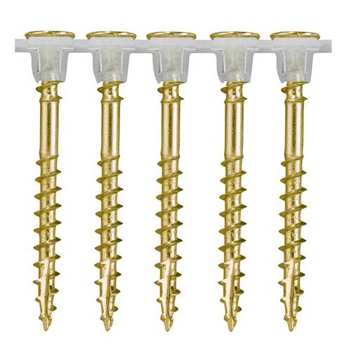 OSB-Verlegeschrauben magaziniert, mit Teilgewinde, gelb verzinkt