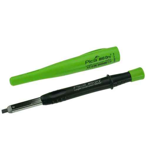 Pica BIG DRY - Tieflochmarker - Staub- & N�sseschutz - Ein-Hand-Bedienung - inkl. Spitzer & K�cherschoner