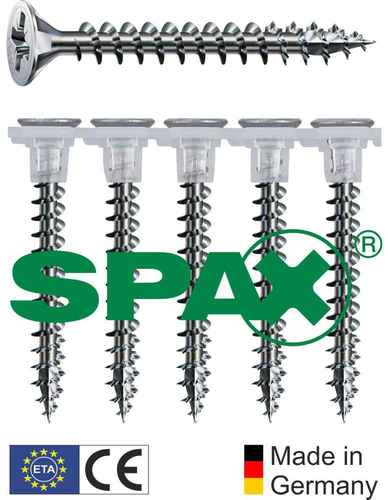SPAX WIROX magazinierte Univeralschraube  - Spanplattenschrauben mit Vollgewinde 