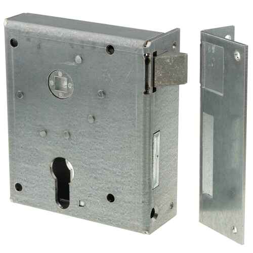 Schweres Rheinisches Kastenschloss Bever 85P - Profilzylinder (PZ) - Dornma� 60 mm - Entfernung 55 mm - zweitourig mit Wechsel