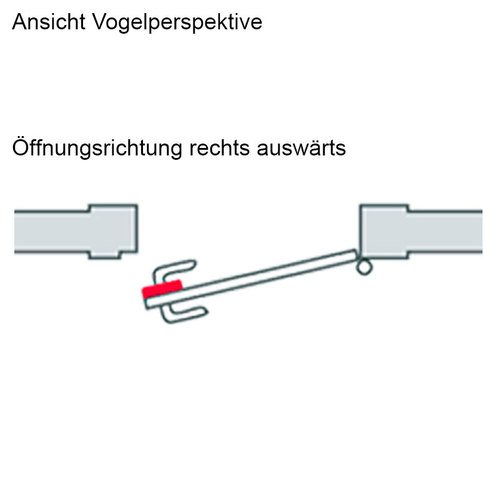 Stumpfdr�ckerschloss Buntbart - verzinkt - runder Stulp - Dorn 60 mm - Nuss 8 mm - Geh�use 117x101 mm - inkl. 2 Schl�ssel und Kloben