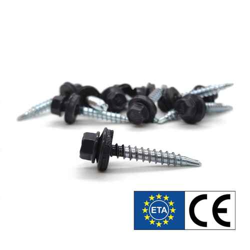 Trapezblechschrauben Edelstahl mit Bimetall-Bohrspitze, selbstbohrende Fassadenbauschraube mit ETA