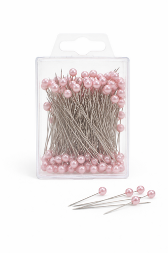 100 Perlennadeln 60mm - Lange Stecknadeln & Dekopins mit 6mm Perle f�r Hochzeit & Floristik Perlkopfnadel 