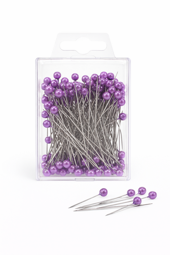100 Perlennadeln 60mm - Lange Stecknadeln & Dekopins mit 6mm Perle f�r Hochzeit & Floristik Perlkopfnadel 