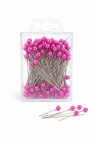 100 Perlennadeln 60mm - Lange Stecknadeln & Dekopins mit 6mm Perle f�r Hochzeit & Floristik Perlkopfnadel 