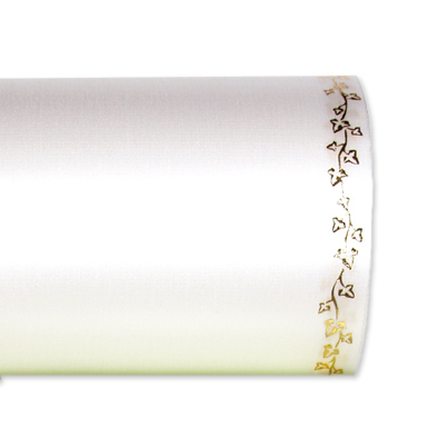 25m Kranzband Satin 200mm wei� Efeuranke Trauerband Sch�rpe