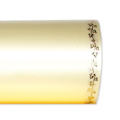 25m Kranzband Trauerband Sch�rpe Satin Efeuranke 200mm creme Schleifenband