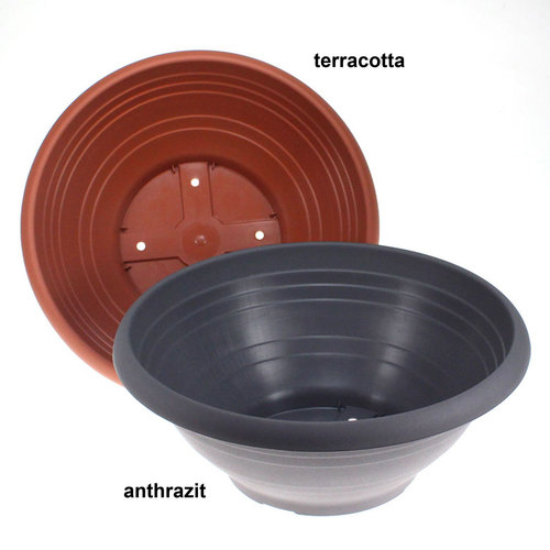 Pflanzschale Cortina 40cm Grabschale Kunststoff Blumenk�bel Blumenschale Gef��