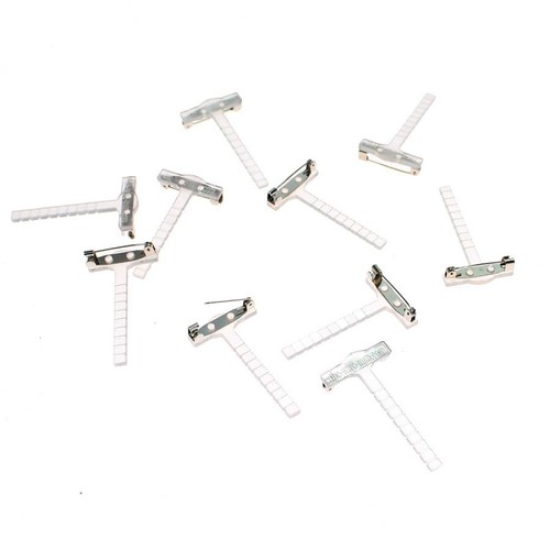 10 x Anstecknadel Anstecker Hochzeit Corsage Revers Clip Pin Corsageclip