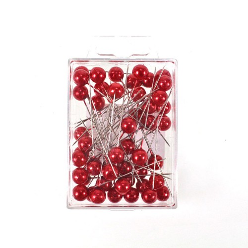 50 Perlennadeln 10mm 1cm L60mm Perlkopf Perlen Anstecknadeln Hochzeitsnadeln Nadeln 