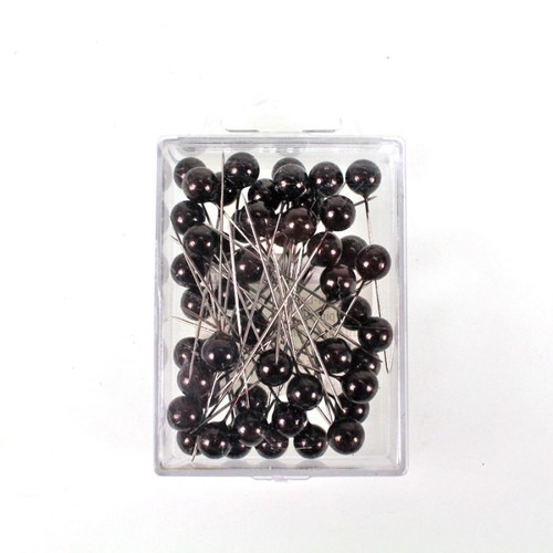 50 Perlennadeln 10mm 1cm L60mm Perlkopf Perlen Anstecknadeln Hochzeitsnadeln Nadeln 