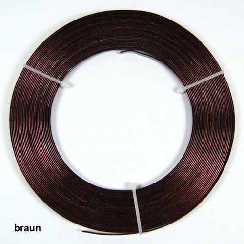 10m Aluminium Flachdraht 5x1mm Aludraht flach Alu Draht Flachdraht Alustreifen 