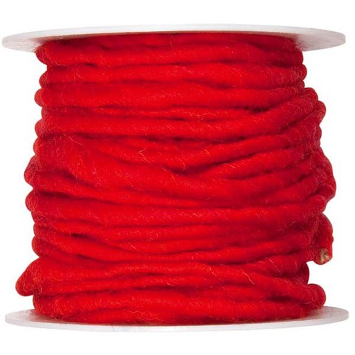 10m Wollschnur mit Juteseele Wollband Wolle Dekowolle Filzkordel D ca. 5mm 