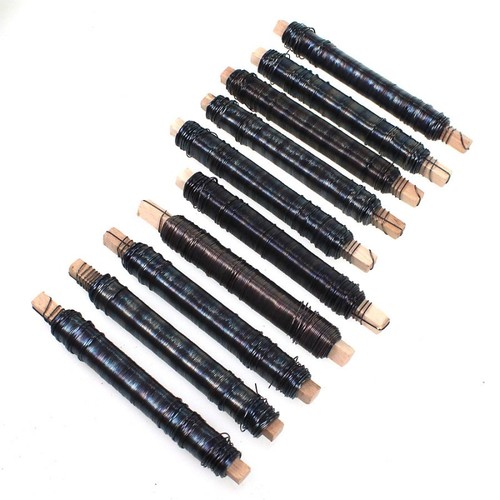 10 Rollen Wickeldraht blau geglht Blumendraht Bindedraht a 100g 0,65mm 1kg