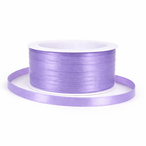 Dekoband Satin 6 mm 50 m - Schleifenband Antennenband f�r Hochzeit, Auto, Basteln & Geschenkdeko 