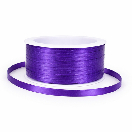 Dekoband Satin 6 mm 50 m - Schleifenband Antennenband f�r Hochzeit, Auto, Basteln & Geschenkdeko 