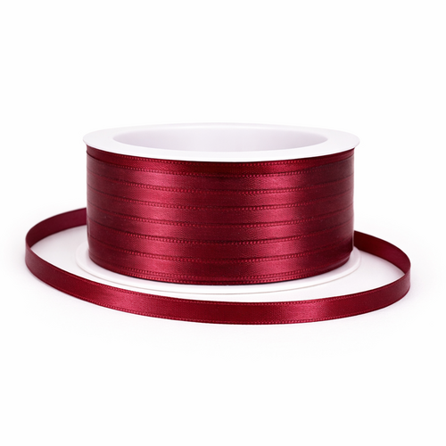 Dekoband Satin 6 mm 50 m - Schleifenband Antennenband f�r Hochzeit, Auto, Basteln & Geschenkdeko 