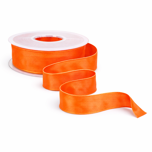 25m Dekoband Taft Drahtkante B25mm Taftband Schleifenband Geschenkband Satinband 