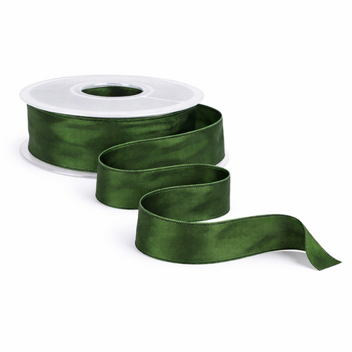 25m Dekoband Taft Drahtkante B25mm Taftband Schleifenband Geschenkband Satinband 