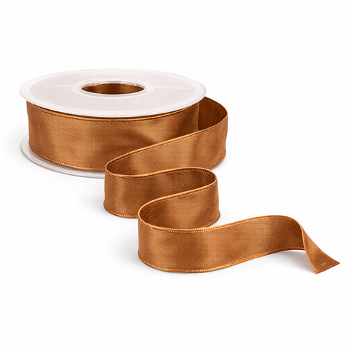 25m Dekoband Taft Drahtkante B25mm Taftband Schleifenband Geschenkband Satinband 