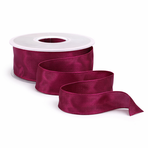 25m Dekoband Taft Drahtkant B:40mm Taftband Schleifenband Geschenkband Satinband 