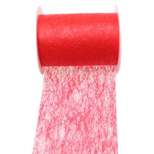 Vlies-Dekoband 10 cm x 20 m - Leicht transparentes Dekoband auf Rolle - Vliesband f�r Floristik, Tischdeko, Geschenkverpackung & Bastelarbeiten 