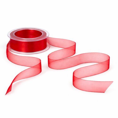 Dekoband Organza 25 mm 25 m Schleifenband f�r Hochzeit Taufe Geburtstag Basteln 