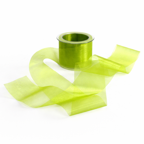 Dekoband Organza 70 mm x 25 m - Transparentes Schleifenband & Organzaband f�r Hochzeit, Tischdeko & Geschenke 