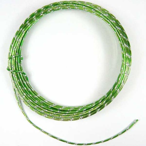 10m Diamant - Strass Effekt Aluminiumdraht Aludraht Alu Draht 2mm 