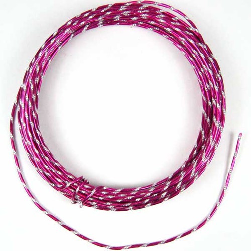 10m Diamant - Strass Effekt Aluminiumdraht Aludraht Alu Draht 2mm 