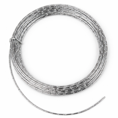 Aluminiumdraht Diamant-Strass-Effekt  2 mm - 10 m Aludraht Dekodraht Basteldraht 