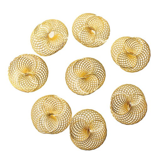 8 x Streudeko Drahtr�der Drahtrad 35mm Streubl�ten Hochzeit DekoTischdeko 