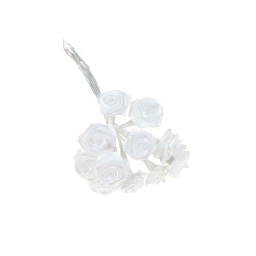 144 Diorr�schen 15mm Satinr�schen 10cm Stiel Hochzeit Deko Rosen R�schen Seidenr�schen 