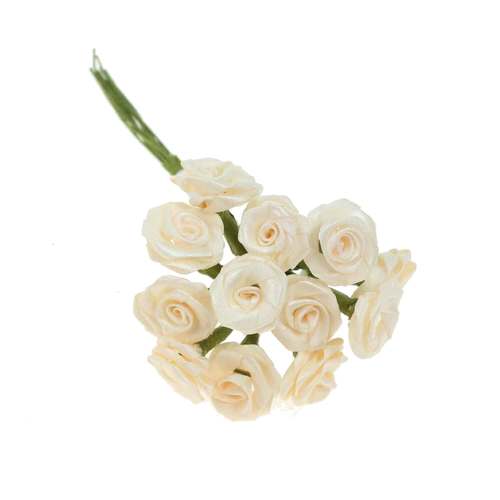 144 Diorr�schen 15mm Satinr�schen 10cm Stiel Hochzeit Deko Rosen R�schen Seidenr�schen 