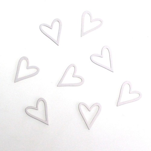 8 Holzherzen 3,5cm Herzen Streuteile Hochzeit Valentin Muttertag Tischdeko Holz 