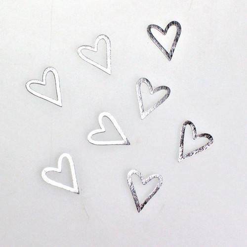 8 Holzherzen 3,5cm Herzen Streuteile Hochzeit Valentin Muttertag Tischdeko Holz 