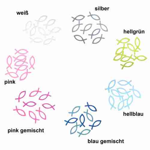 8 Holz Fische 4cm Streufische Streudeko Taufe Geburt Kommunion Konfirmation Tischdeko 