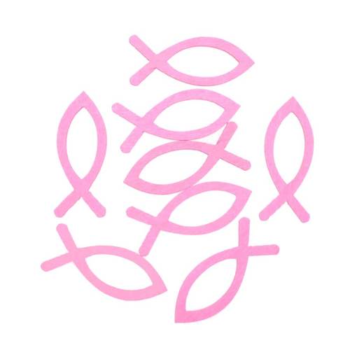 8 Holz Fische 4cm Streufische Streudeko Taufe Geburt Kommunion Konfirmation Tischdeko  