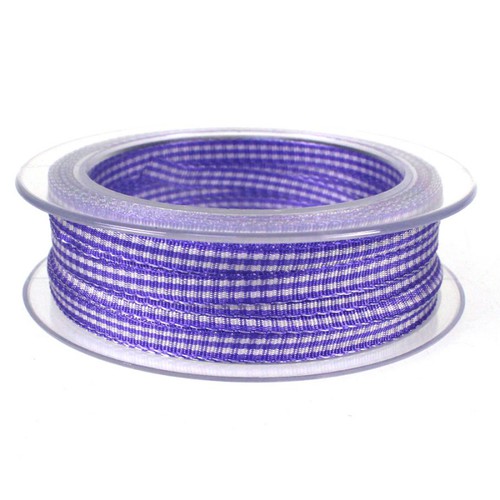 Dekoband Antennenband Auto Geschenkband Schleifenband Band Karo kariert 6mm 25m 