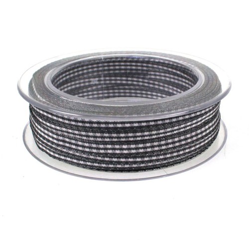 Dekoband Antennenband Auto Geschenkband Schleifenband Band Karo kariert 6mm 25m 