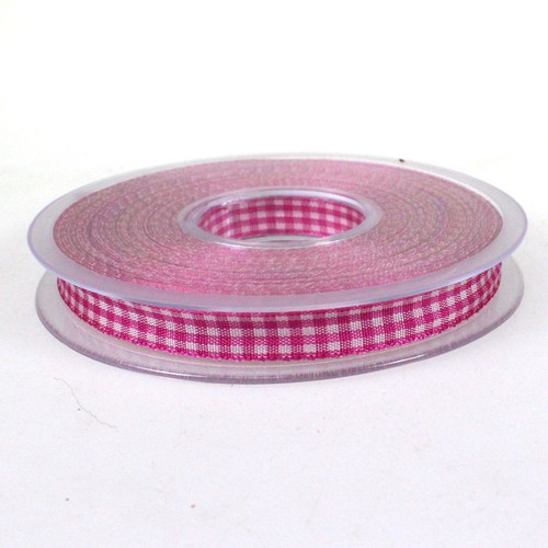 25m Dekoband kariert 10mm Antennenband 1cm Auto Geschenkband Schleifenband Karo 