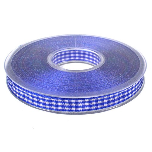 25m Dekoband kariert 10mm Antennenband 1cm Auto Geschenkband Schleifenband Karo 