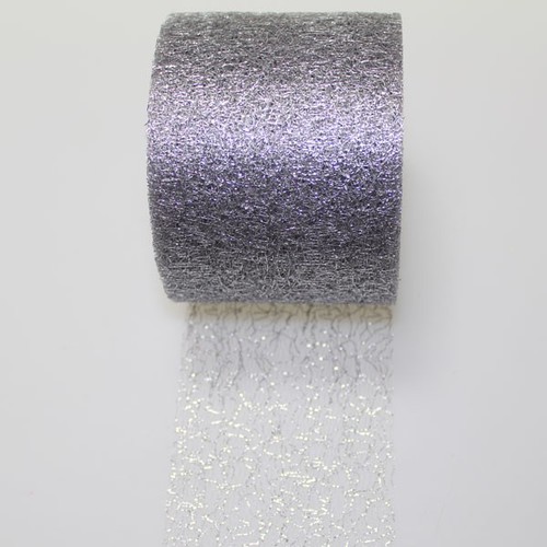 25m Spidert�ll Spinnennetz T�ll 70mm Deko Band Geschenk Schleife Glitzerf�den 