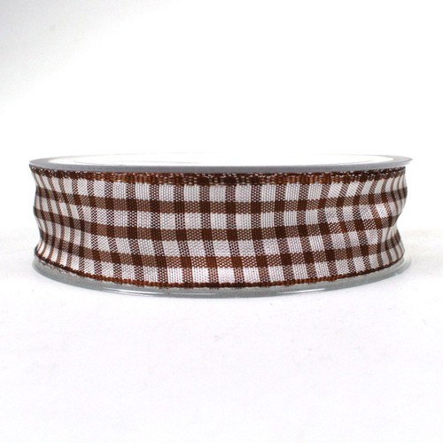 25m Dekoband 25mm kariert Antennenband Schleifenband Geschenkband Band Karo  