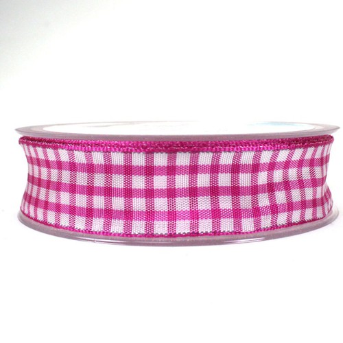 25m Dekoband 25mm kariert Antennenband Schleifenband Geschenkband Band Karo  