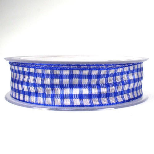 25m Dekoband 25mm kariert Antennenband Schleifenband Geschenkband Band Karo  