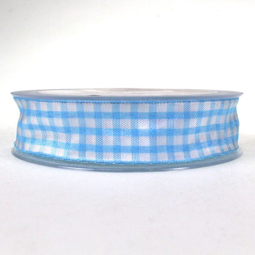 25m Dekoband 25mm kariert Antennenband Schleifenband Geschenkband Band Karo  